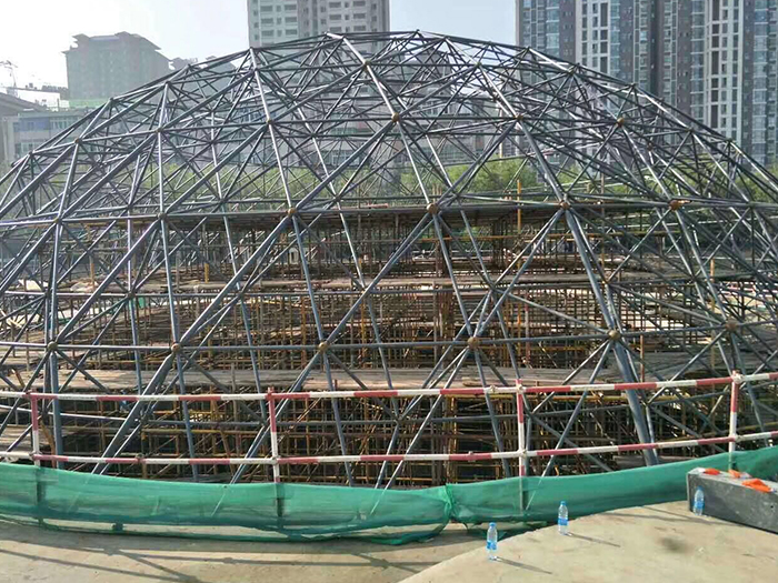 铜陵球形网架钢结构施工